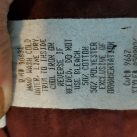 COPA CABANA Mauve Floral Tie Dye Outfit. Fringe Top and Pants. Sz M. VGUC - Picture 14 of 17